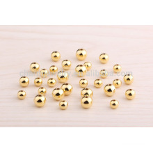 sef057 DIY jewelry findings Wholesale 925 sterling silver 24K Gold Plated 10mm beads 2-12mm european round shape bead